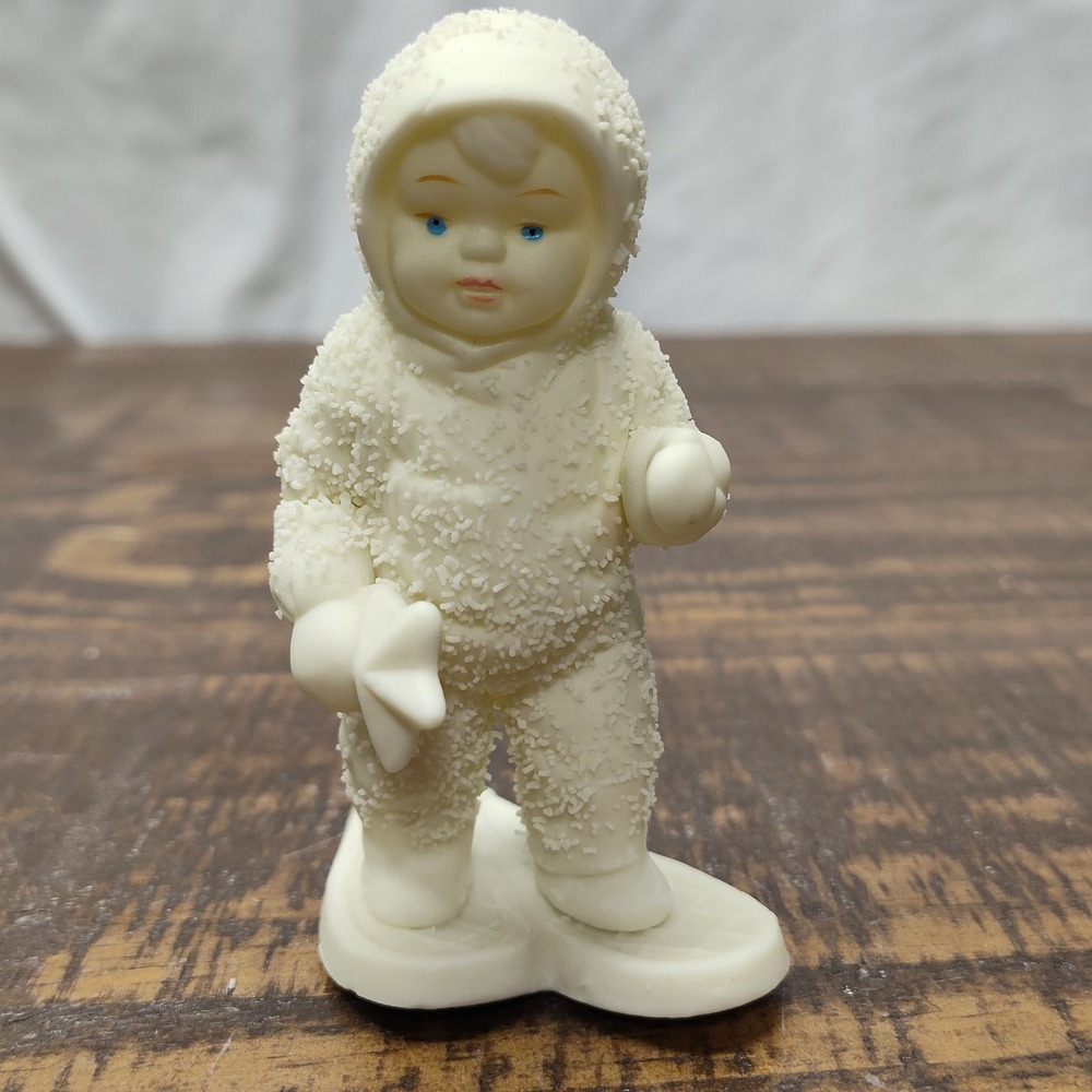 Vintage Department 56 Snowbabies A Special Delivery Snowshoes Star 1993